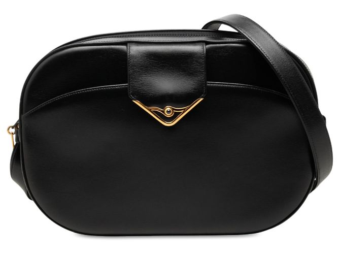 Borsa a tracolla Cartier Sapphire in pelle nera Nero