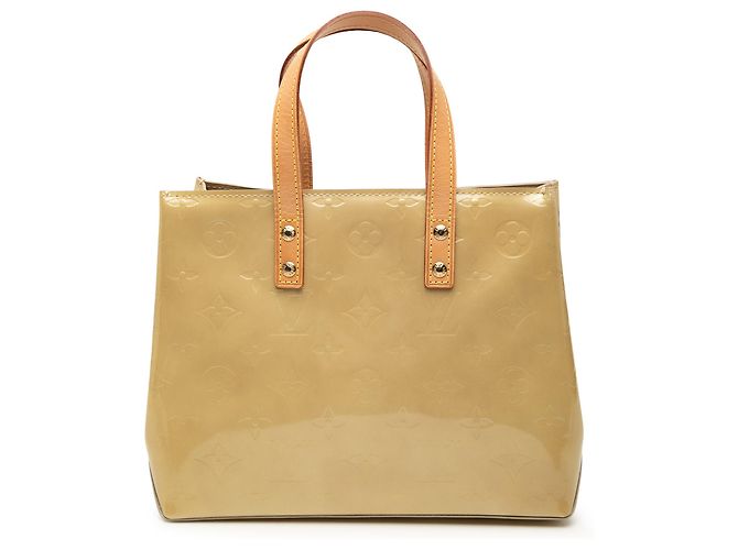 Louis Vuitton Beige Monogram Vernis Reade PM Bege