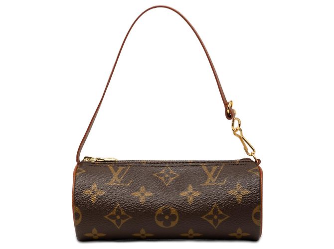 Louis Vuitton Brown Monogram Papillon Pochette Marrone