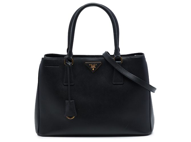 Borsa Prada Galleria Medium in pelle Saffiano nera Nero
