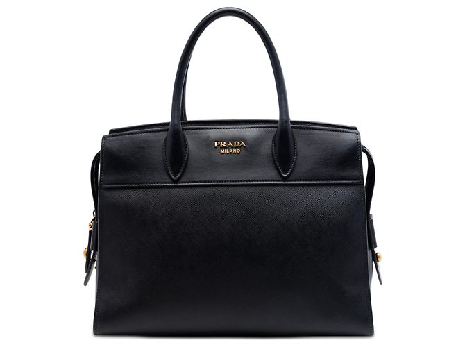 Borsa Esplanade Prada in pelle Saffiano e City Calf nera Nero