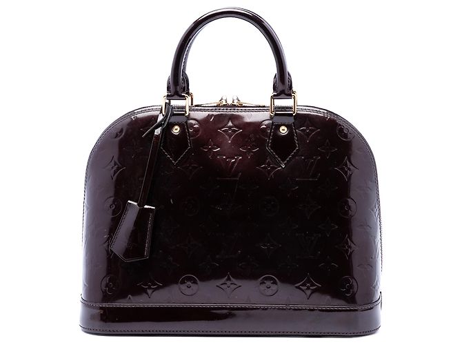 Louis Vuitton Purple Monogram Vernis Alma PM Púrpura