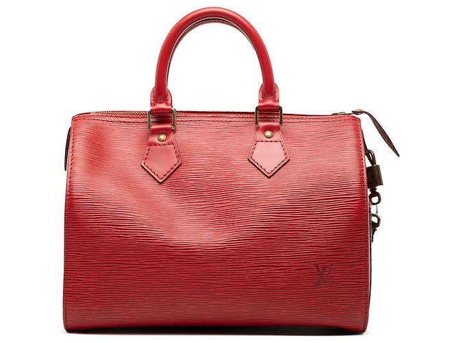 Louis Vuitton Red Epi Speedy 25 Rouge