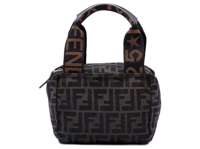 Sac à main Fendi Mini Zucca Canvas Marron