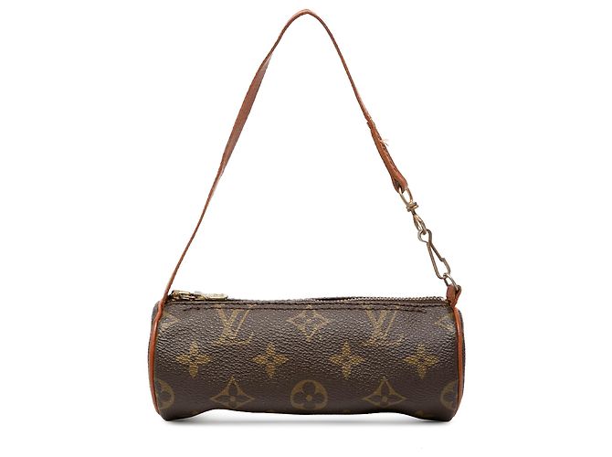 Louis Vuitton Brown Monogram Papillon Pochette Marrone