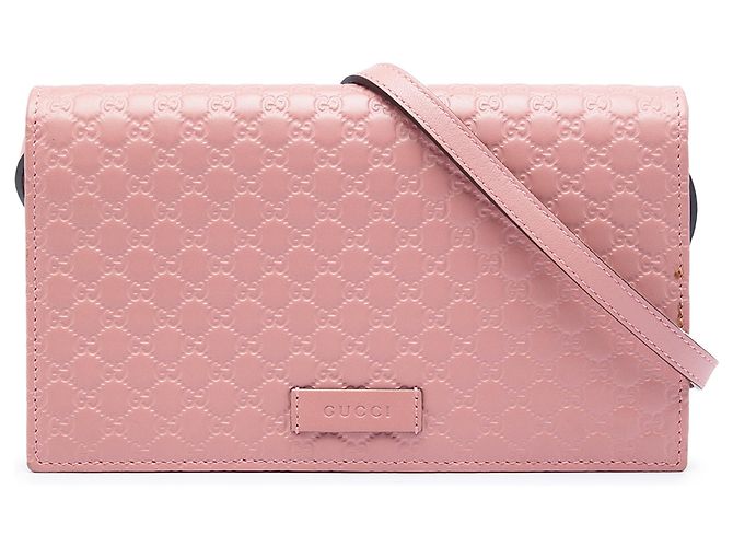 Cartera con correa Gucci Pink Microguccissima Rosa