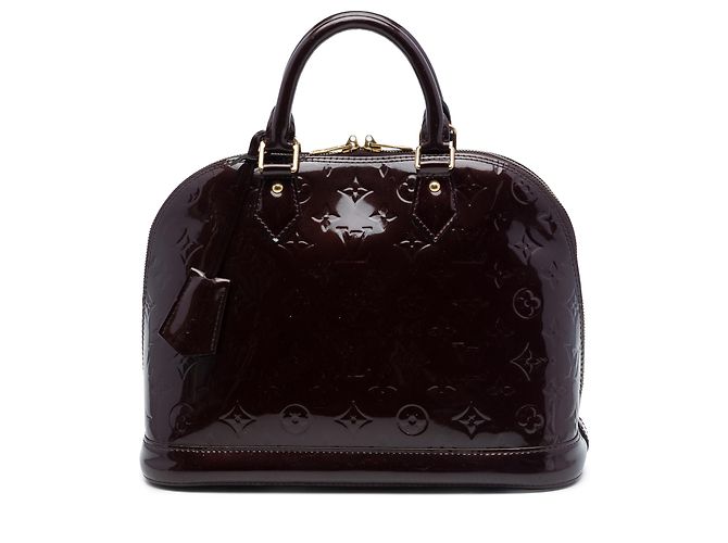 Louis Vuitton Purple Monogram Vernis Alma PM Roxo