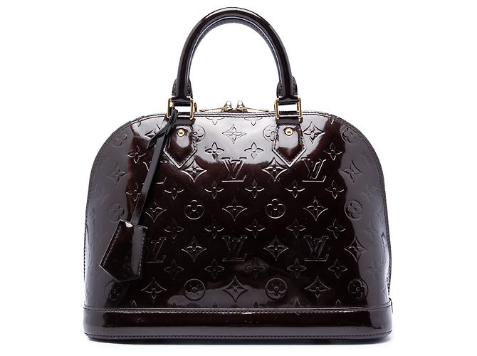 Louis Vuitton Purple Monogram Vernis Alma PM Púrpura