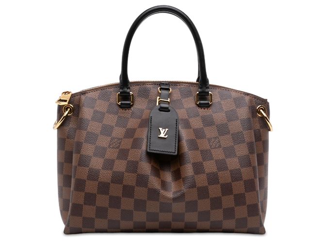 Louis Vuitton Brown Damier Ebene Odeon Tote PM Marrone