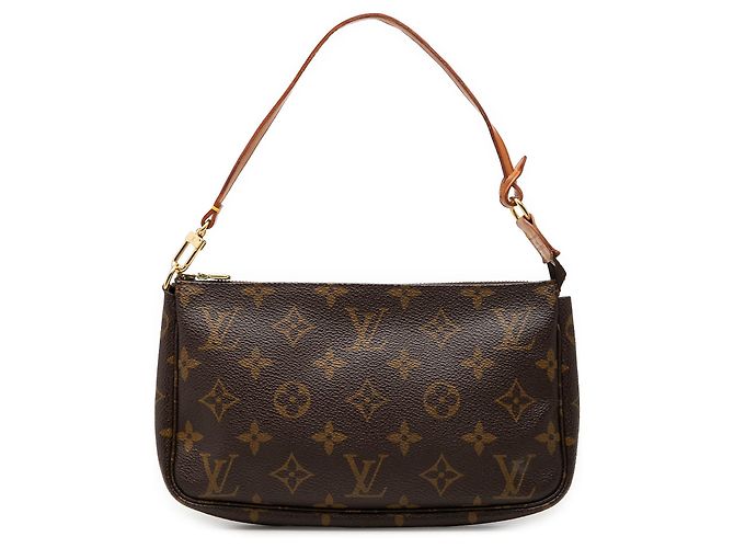 Louis Vuitton Brown Monogram Pochette Accessoires Marrone