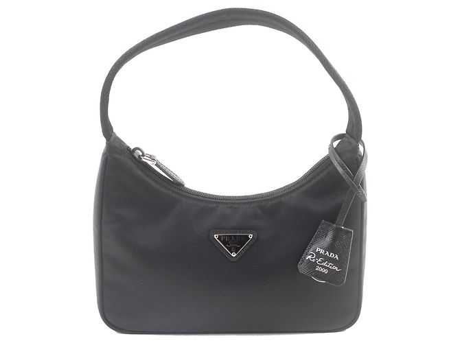 Borsa a tracolla Prada Mini Re Nylon Re Edition 2000 Nera Nero
