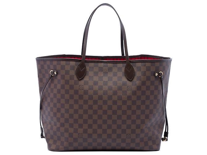 Louis Vuitton Brown Damier Ebene Neverfull GM Marrom