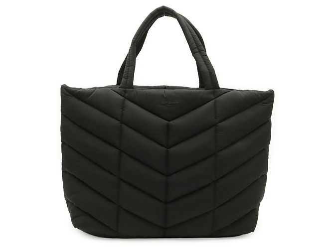 Saco Tote acolchoado Yves Saint Laurent Preto