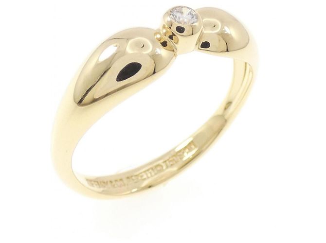 Tiffany & Co Anello Tiffany Double Teardrop in oro giallo 18K