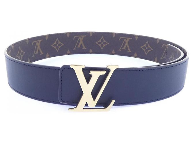 Louis Vuitton LV Initials 40MM Wendelgürtel Braun Schwarz