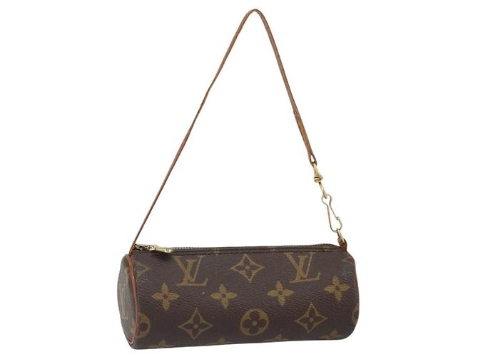 Louis Vuitton Papillon Pochette Monogram Canvas Mini Castaño