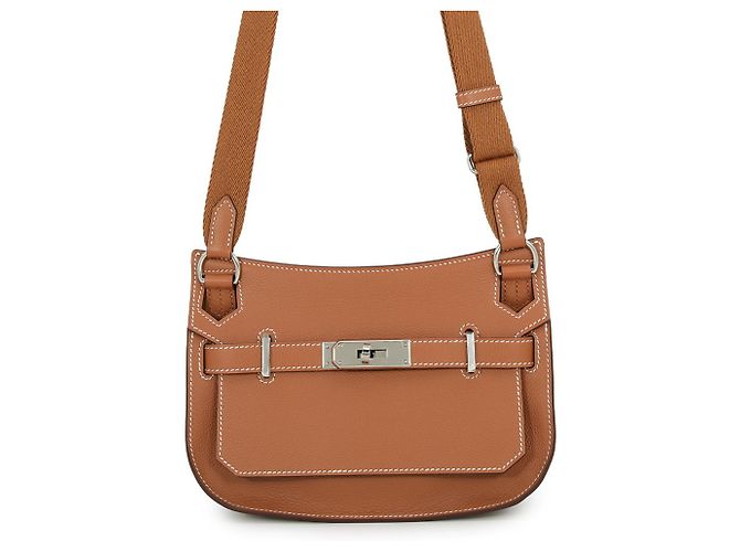 Hermès Bolso de mano Hermes Jypsiere Mini en Gold Dorado