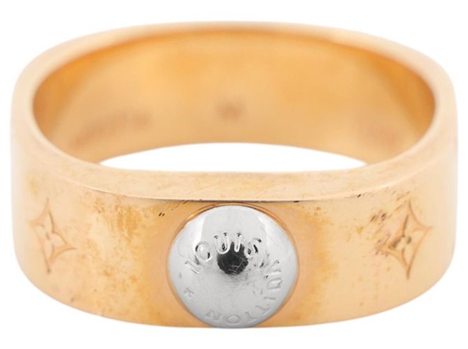 Bague Louis Vuitton Nano Gram Doré