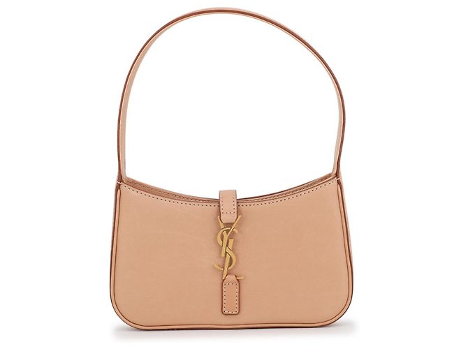 Mini mala Yves Saint Laurent em pele de vitelo bege