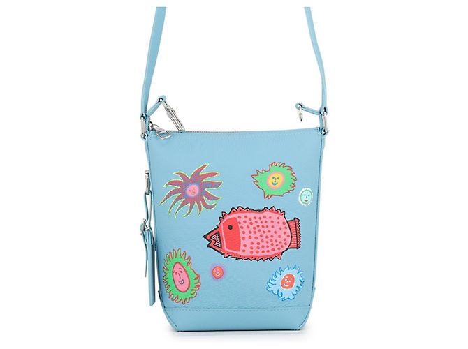 Bolsa de Ombro Louis Vuitton Monogram Taurillon Azul Multicor