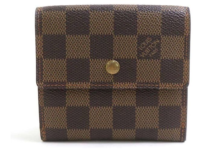 Louis Vuitton Damier Bi-Fold Wallet Damier ebene