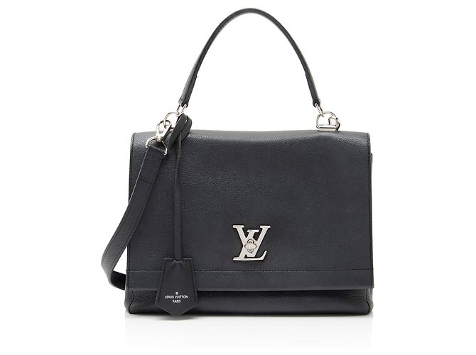 Bolsa Lockme II em couro de bezerro Louis Vuitton Azul