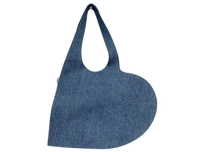 Autre Marque Sac cabas Coperni Heart Denim Bleu