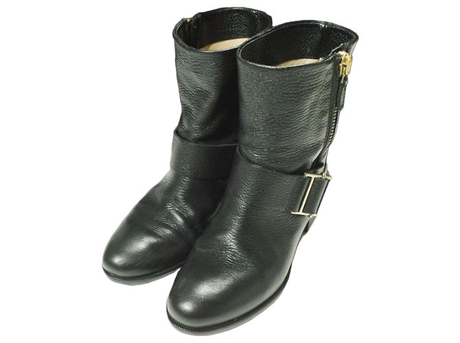 Autre Marque Botas em couro de vaca PELLICO PL14-1010 Preto