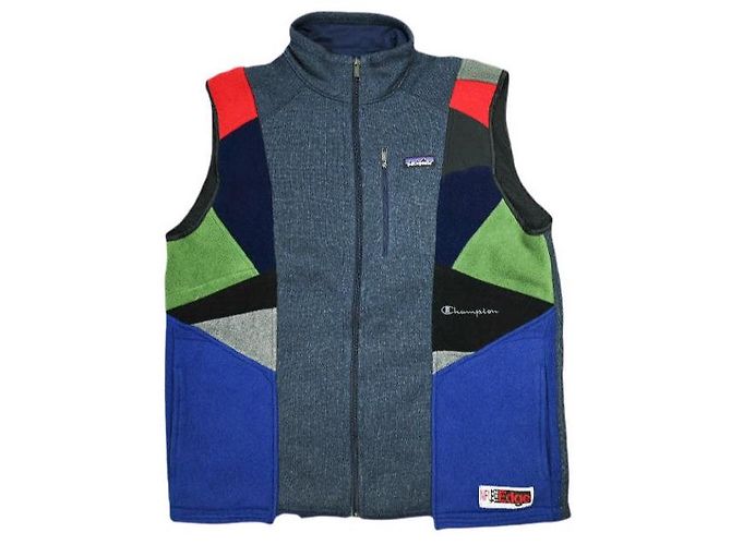 Autre Marque CHANGES REMAKE SWITCHING Fleece Vest Multicolore