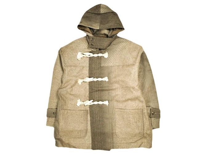 Autre Marque Needles DUFFLE COAT W/N HERRINGBONE MELTON Coat Marrone Cammello