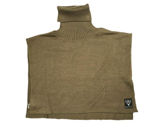 Autre Marque South2 West8 Dickey Turtle Knit Wool Acrylic Knitwear Marrone