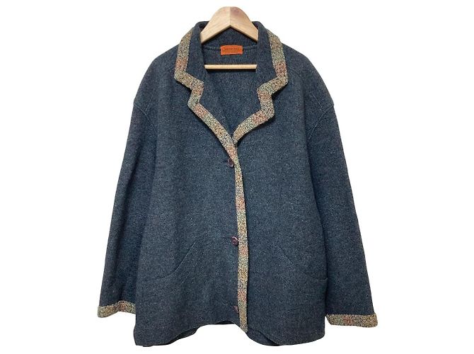 Autre Marque Abrigo de lana Missoni Castaño
