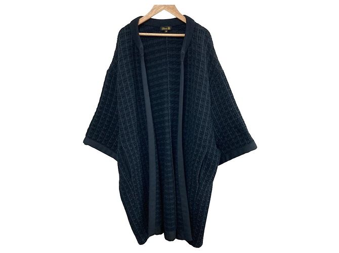 Autre Marque Cappotto abito con tasche Blu Blu navy