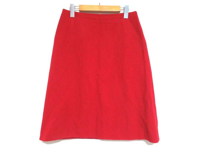 Saia de lã Lanvin Vermelho
