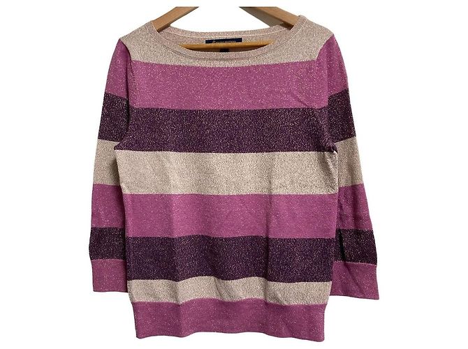 Autre Marque Top de punto Brooks Brothers Rosa Multicolor