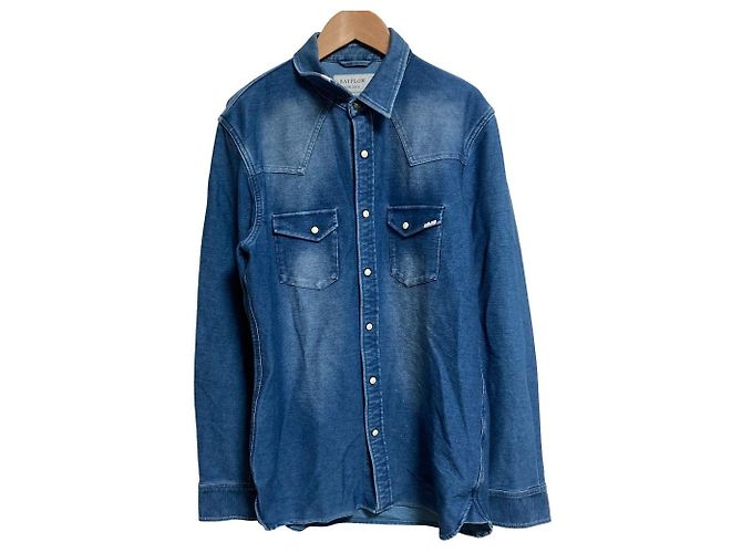 Autre Marque BAYFLOW Denim Western-Hemd Blau