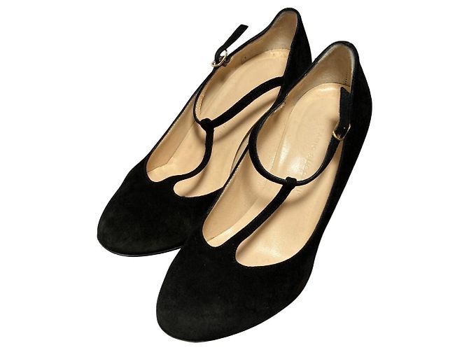 Autre Marque Fabio Rusconi T-Strap Pumps Schwarz