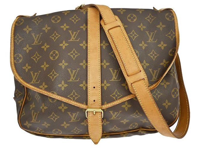 Louis Vuitton Saumur Monogram 35 Marrom