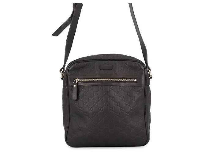 Borsa a tracolla Gucci in pelle marrone scuro