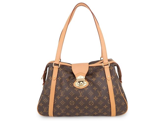 Sac à épaule Louis Vuitton Monogram Streza PM Marron
