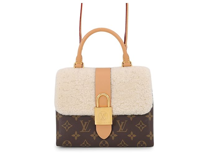 Louis Vuitton Monogram Mouton Rocky BB Handtasche Braun
