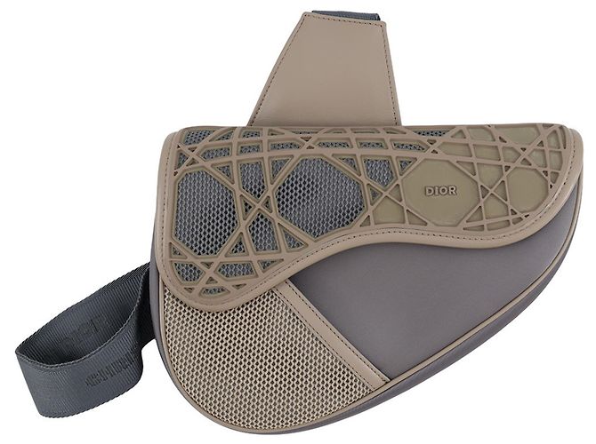 Borsa Saddle Christian Dior Marrone Beige
