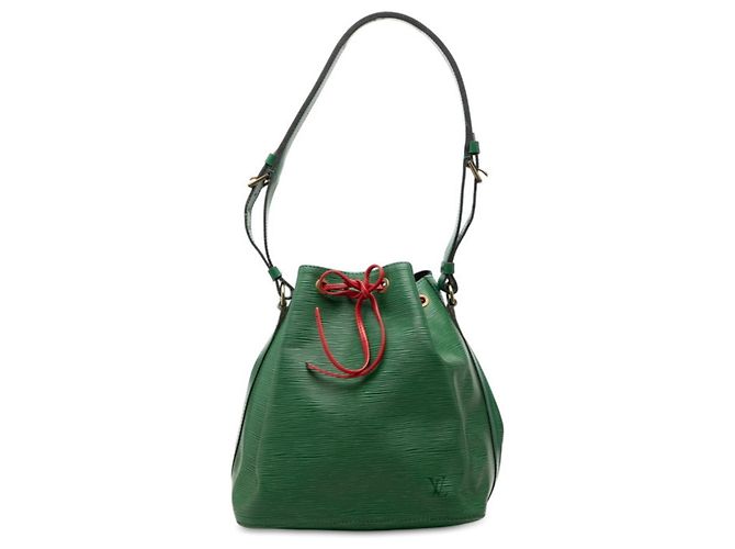 Noe Borsa a tracolla Louis Vuitton Epi Petit Noé Rosso Multicolore Verde