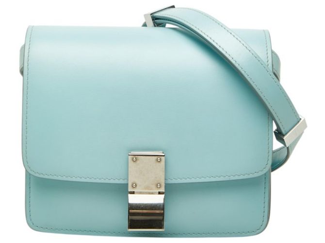 Céline Borsa a tracolla Celine Classic Box Blu