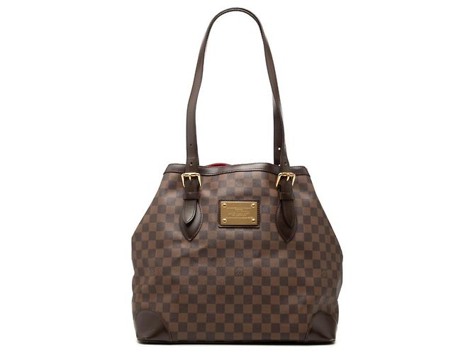 Borsa a tracolla Louis Vuitton Damier Hampstead GM Marrone Damier ebene