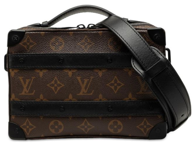 Bolsa de Ombro Louis Vuitton Monogram Macassar Handle Soft Trunk Marrom