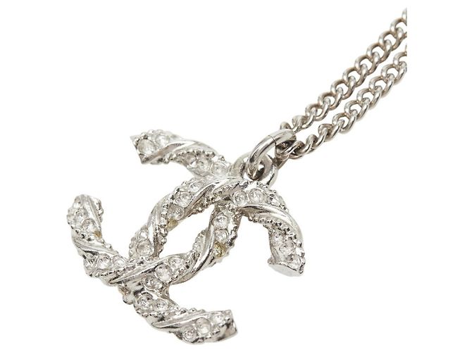 Collar Chanel Coco Mark Plata