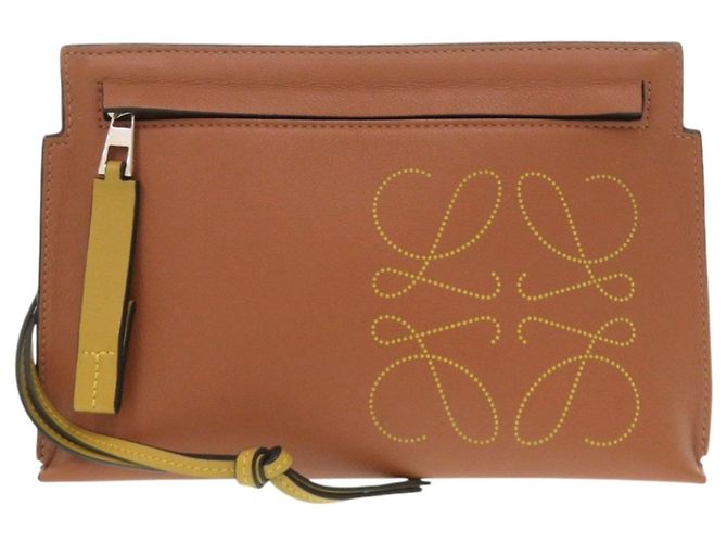 Pochette Loewe Anagram T Marron
