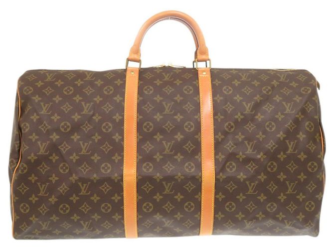 Louis Vuitton Keepall 60 Monogram Boston Bag Marron Monogramme