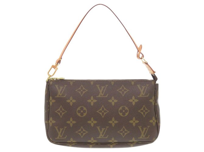 Louis Vuitton Pochette Accessoires Monogram Handbag Marron Monogramme